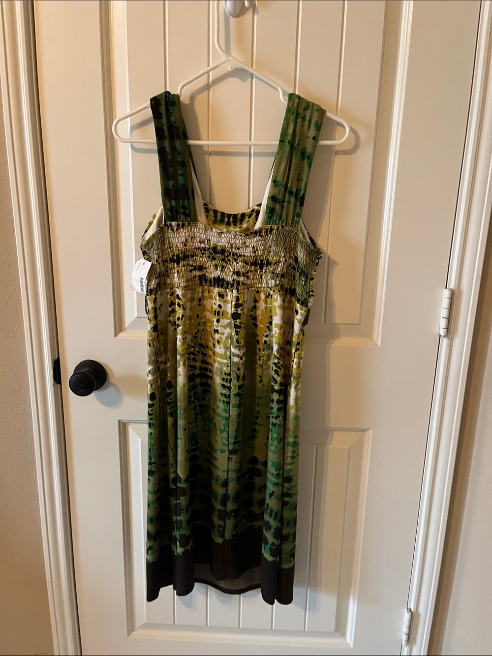 Rabbit Rabbit Rabbit Green Patterned Sleeveless Midi Dress - Picture 3 of 4